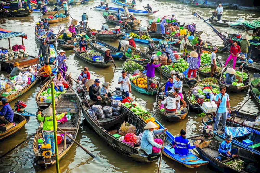 Cần Thơ nổi tiếng với những phiên chợ nổi
